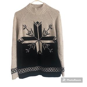 Black And Cream Russ Sweater Size Small